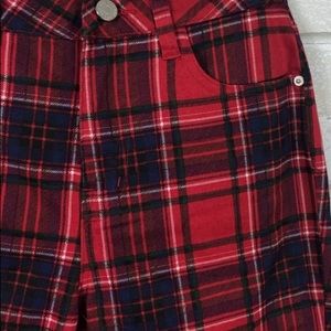 UO BDG Plaid Kick Flare Crop Pants